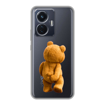 Силиконовый чехол на Vivo T1 с принтом Медведь
