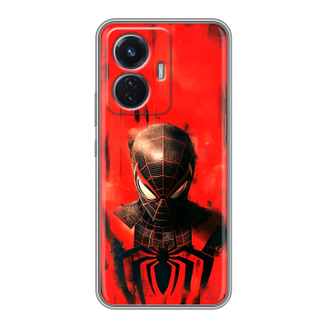 Силиконовый чехол на Vivo T1 с принтом человек паук spiderman
