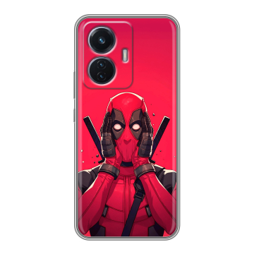 Силиконовый чехол на Vivo T1 с принтом Дедпул Deadpool
