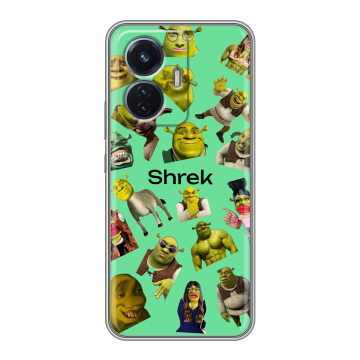 Силиконовый чехол на Vivo T1 с принтом Шрек Shrek