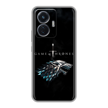 Силиконовый чехол на Vivo T1 с принтом Игра Престолов Game Thrones