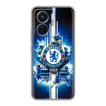 Силиконовый чехол на Vivo T1 с принтом Chelsea Челси