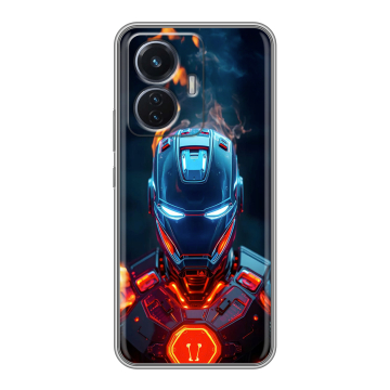 Силиконовый чехол на Vivo T1 с принтом IronMan Железный человек