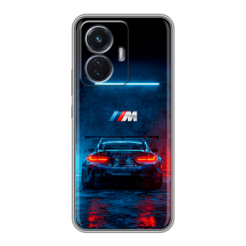 Силиконовый чехол на Vivo T1 с принтом BMW БМВ