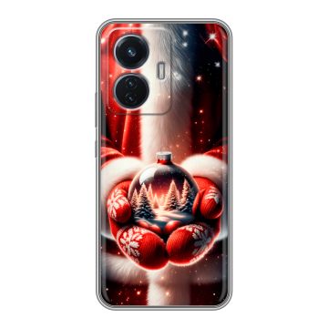 Силиконовый чехол на Vivo T1 с принтом Новый год