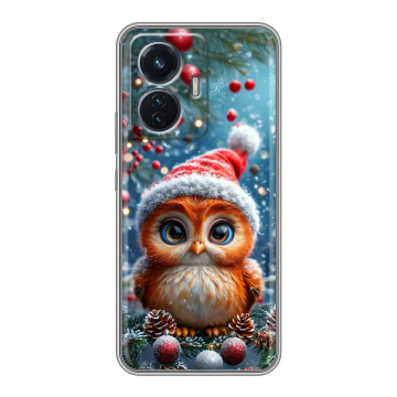 Силиконовый чехол на Vivo T1 с принтом Новый год