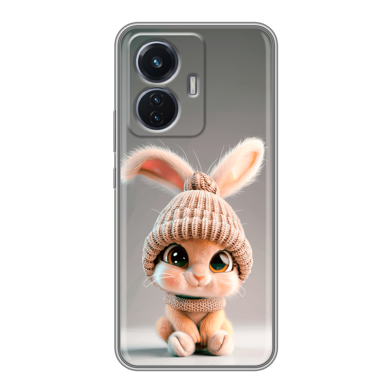 Силиконовый чехол на Vivo T1 с принтом Кролик Силиконовый чехол на Vivo T1 с принтом Кролик