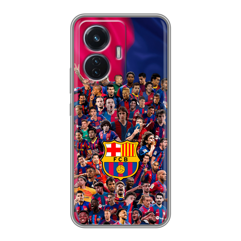 Силиконовый чехол на Vivo T1 с принтом Барселона Barcelona Силиконовый чехол на Vivo T1 с принтом Барселона Barcelona