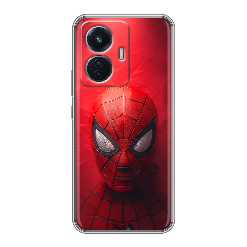 Силиконовый чехол на Vivo T1 с принтом Spiderman Человек паук Силиконовый чехол на Vivo T1 с принтом Spiderman Человек паук