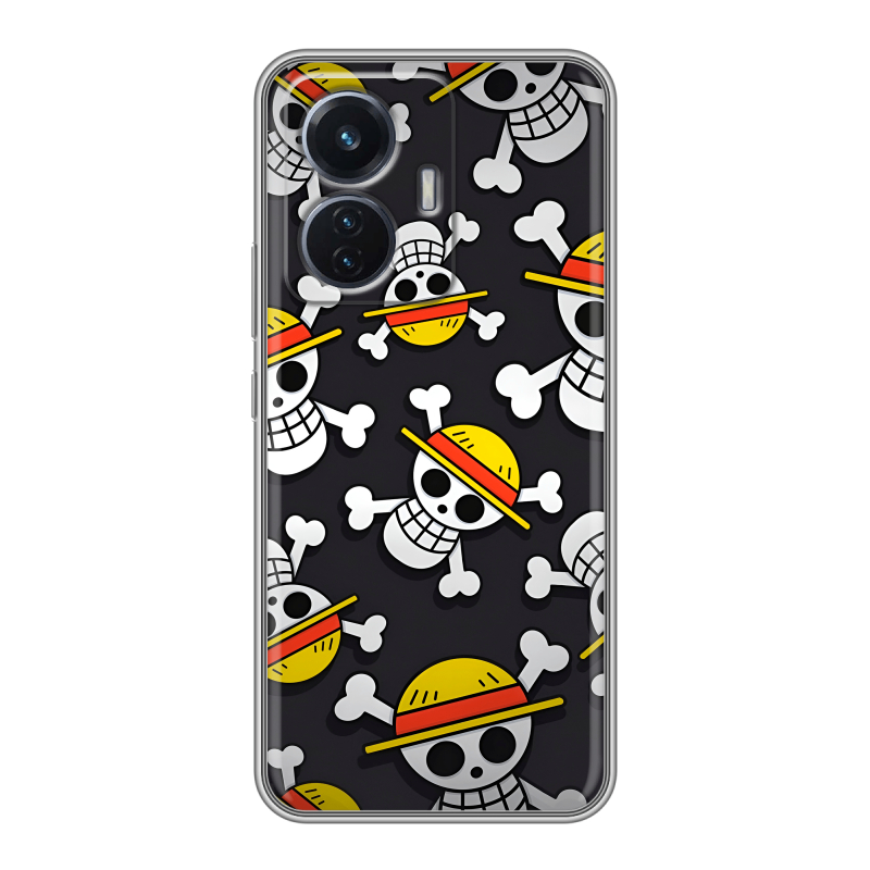 Силиконовый чехол на Vivo T1 с принтом One Piece Ван Пис Силиконовый чехол на Vivo T1 с принтом One Piece Ван Пис