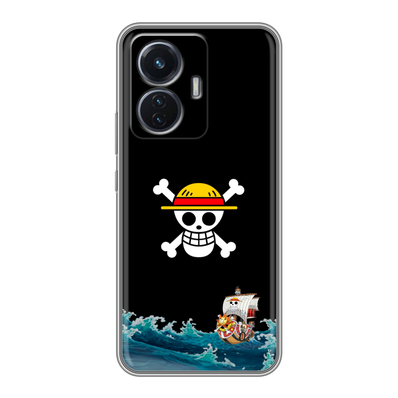 Силиконовый чехол на Vivo T1 с принтом One Piece Ван Пис Силиконовый чехол на Vivo T1 с принтом One Piece Ван Пис