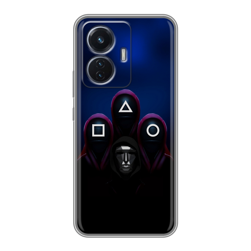 Силиконовый чехол на Vivo T1 с принтом Игра Кальмара Силиконовый чехол на Vivo T1 с принтом Игра Кальмара