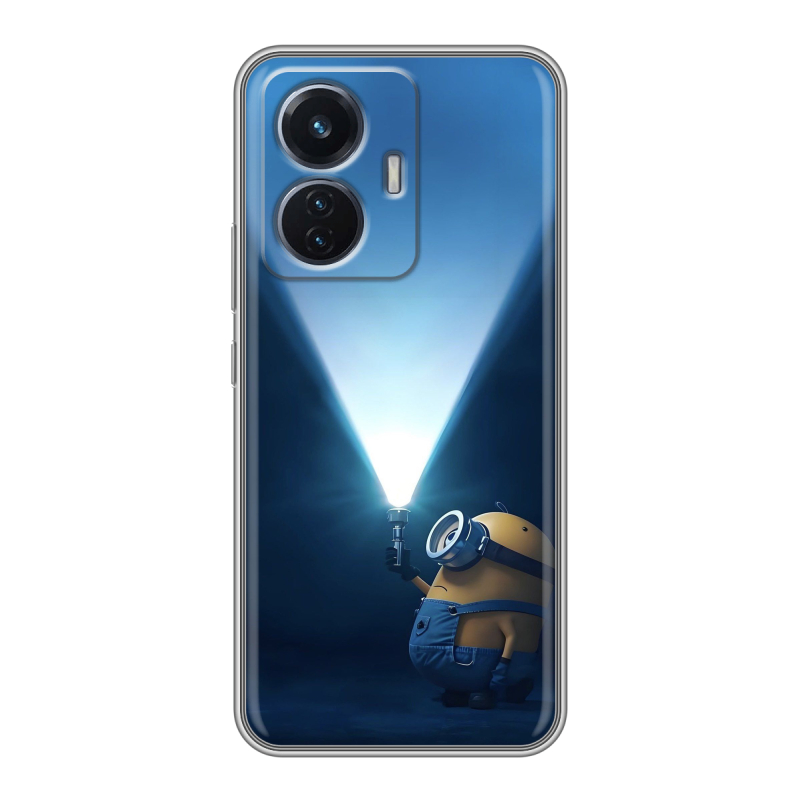 Силиконовый чехол на Vivo T1 с принтом Миньоны Силиконовый чехол на Vivo T1 с принтом Миньоны