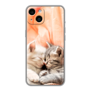 Силиконовый чехол на Iphone 14 с принтом Котята Силиконовый чехол на Iphone 14 с принтом Котята