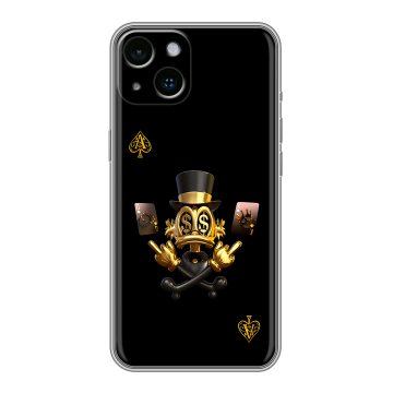 Силиконовый чехол на Iphone 14 с принтом Золотой скрудж макдак
