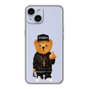 Силиконовый чехол на Iphone 14 с принтом Плюшевый медведь Силиконовый чехол на Iphone 14 с принтом Плюшевый медведь