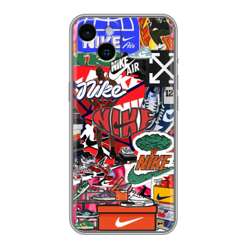 Силиконовый чехол на Iphone 14 с принтом Найк Nike яркий Силиконовый чехол на Iphone 14 с принтом Найк Nike яркий