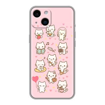 Силиконовый чехол на Iphone 14 с принтом Hello Kitty Хелоу Кити Силиконовый чехол на Iphone 14 с принтом Hello Kitty Хелоу Кити