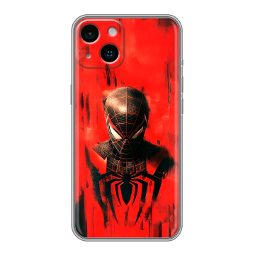 Силиконовый чехол на Iphone 14 с принтом человек паук spiderman Силиконовый чехол на Iphone 14 с принтом человек паук spiderman