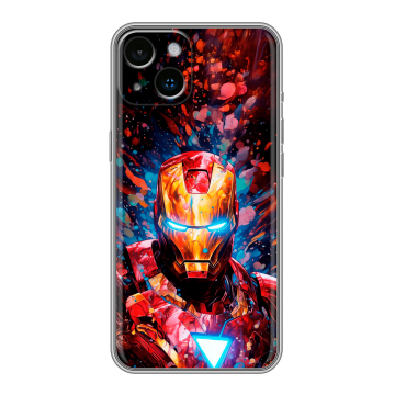 Силиконовый чехол на Iphone 14 с принтом Железный человек Ironman Силиконовый чехол на Iphone 14 с принтом Железный человек Ironman