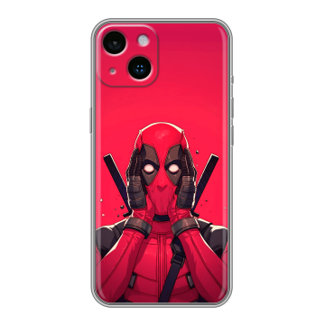 Силиконовый чехол на Iphone 14 с принтом Дедпул Deadpool Силиконовый чехол на Iphone 14 с принтом Дедпул Deadpool