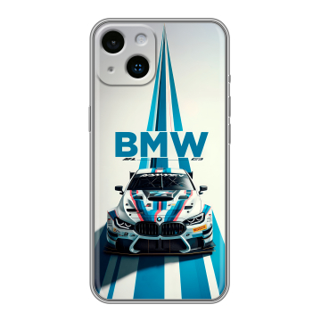 Силиконовый чехол на Iphone 14 с принтом БМВ BMW Силиконовый чехол на Iphone 14 с принтом БМВ BMW