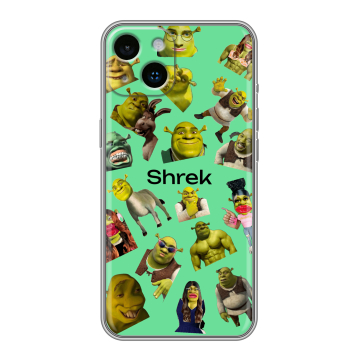 Силиконовый чехол на Iphone 14 с принтом Шрек Shrek