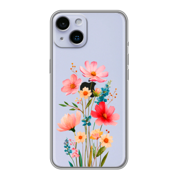 Силиконовый чехол на Iphone 14 с принтом Цветы