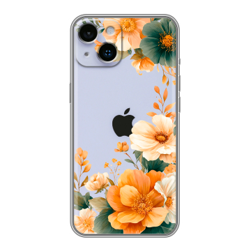 Силиконовый чехол на Iphone 14 с принтом Цветы принт