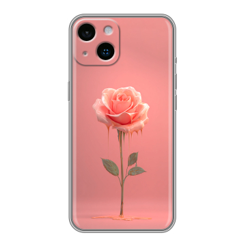 Силиконовый чехол на Iphone 14 с принтом Розовая роза