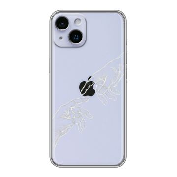 Силиконовый чехол на Iphone 14 с принтом Сотворение мира