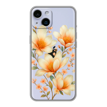 Силиконовый чехол на Iphone 14 с принтом Цветы