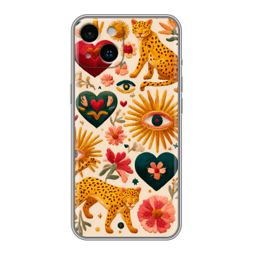 Силиконовый чехол на Iphone 14 с принтом Модный принт