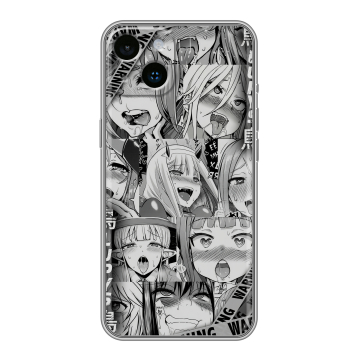 Силиконовый чехол на Iphone 14 с принтом Ahegao Ахегао Аниме