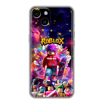 Силиконовый чехол на Iphone 14 с принтом Roblox Роблокс