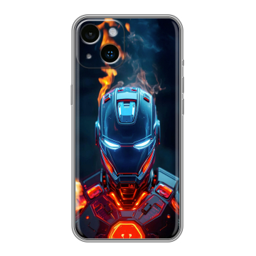 Силиконовый чехол на Iphone 14 с принтом IronMan Железный человек Силиконовый чехол на Iphone 14 с принтом IronMan Железный человек