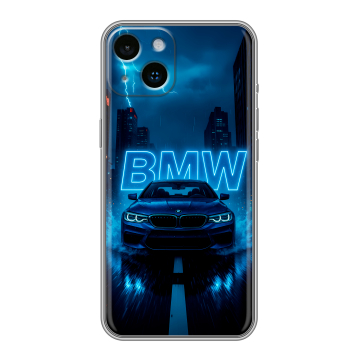 Силиконовый чехол на Iphone 14 с принтом BMW БМВ Силиконовый чехол на Iphone 14 с принтом BMW БМВ