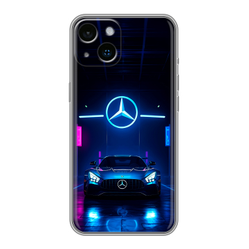 Силиконовый чехол на Iphone 14 с принтом Mercedes Мерседес Силиконовый чехол на Iphone 14 с принтом Mercedes Мерседес