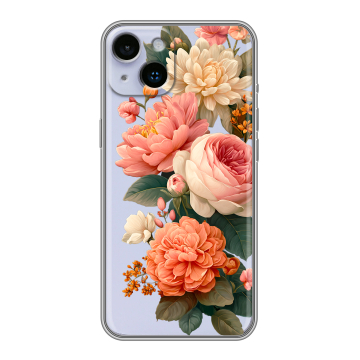 Силиконовый чехол на Iphone 14 с принтом цветы