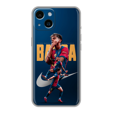 Силиконовый чехол на Iphone 14 с принтом Барселона Barca Yamal Силиконовый чехол на Iphone 14 с принтом Барселона Barca Yamal