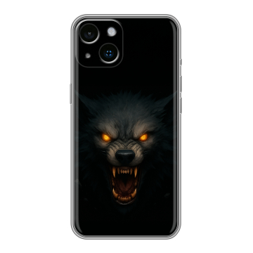 Силиконовый чехол на Iphone 14 с принтом Волк