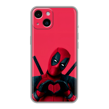 Силиконовый чехол на Iphone 14 с принтом Дедпул Deadpool Силиконовый чехол на Iphone 14 с принтом Дедпул Deadpool