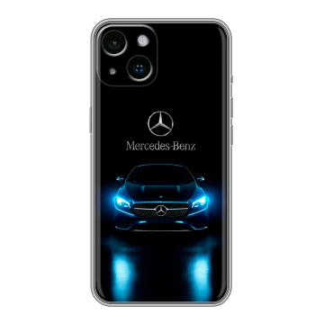Силиконовый чехол на Iphone 14 с принтом Mercedes Мерседес