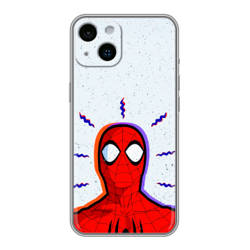 Силиконовый чехол на Iphone 14 с принтом Spiderman Человек паук