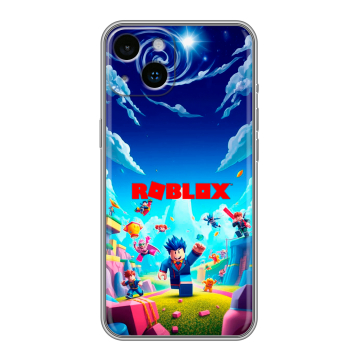 Силиконовый чехол на Iphone 14 с принтом Roblox Роблокс Силиконовый чехол на Iphone 14 с принтом Roblox Роблокс
