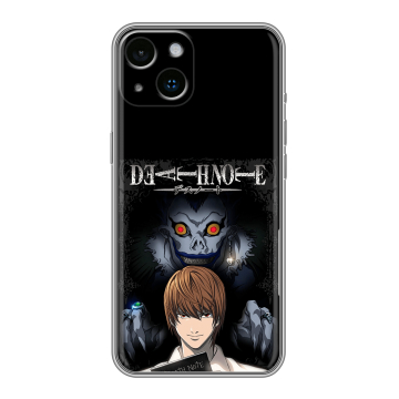 Силиконовый чехол на Iphone 14 с принтом Death note Тетрадь смерти