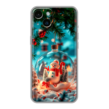 Силиконовый чехол на Iphone 14 с принтом Новый год