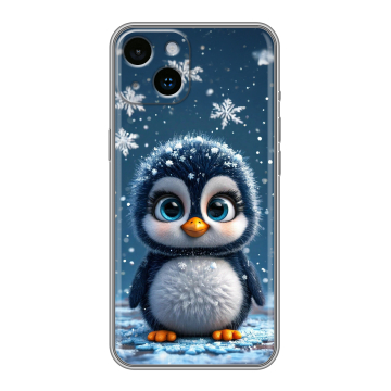 Силиконовый чехол на Iphone 14 с принтом Новый год