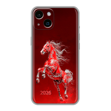 Силиконовый чехол на Iphone 14 с принтом Новый год
