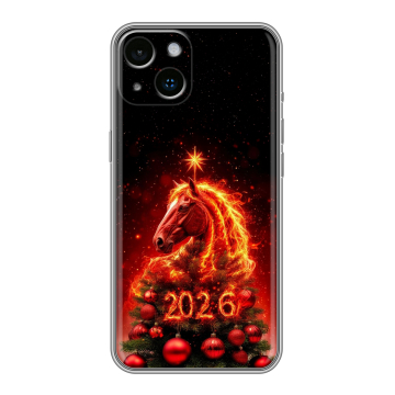 Силиконовый чехол на Iphone 14 с принтом Новый год